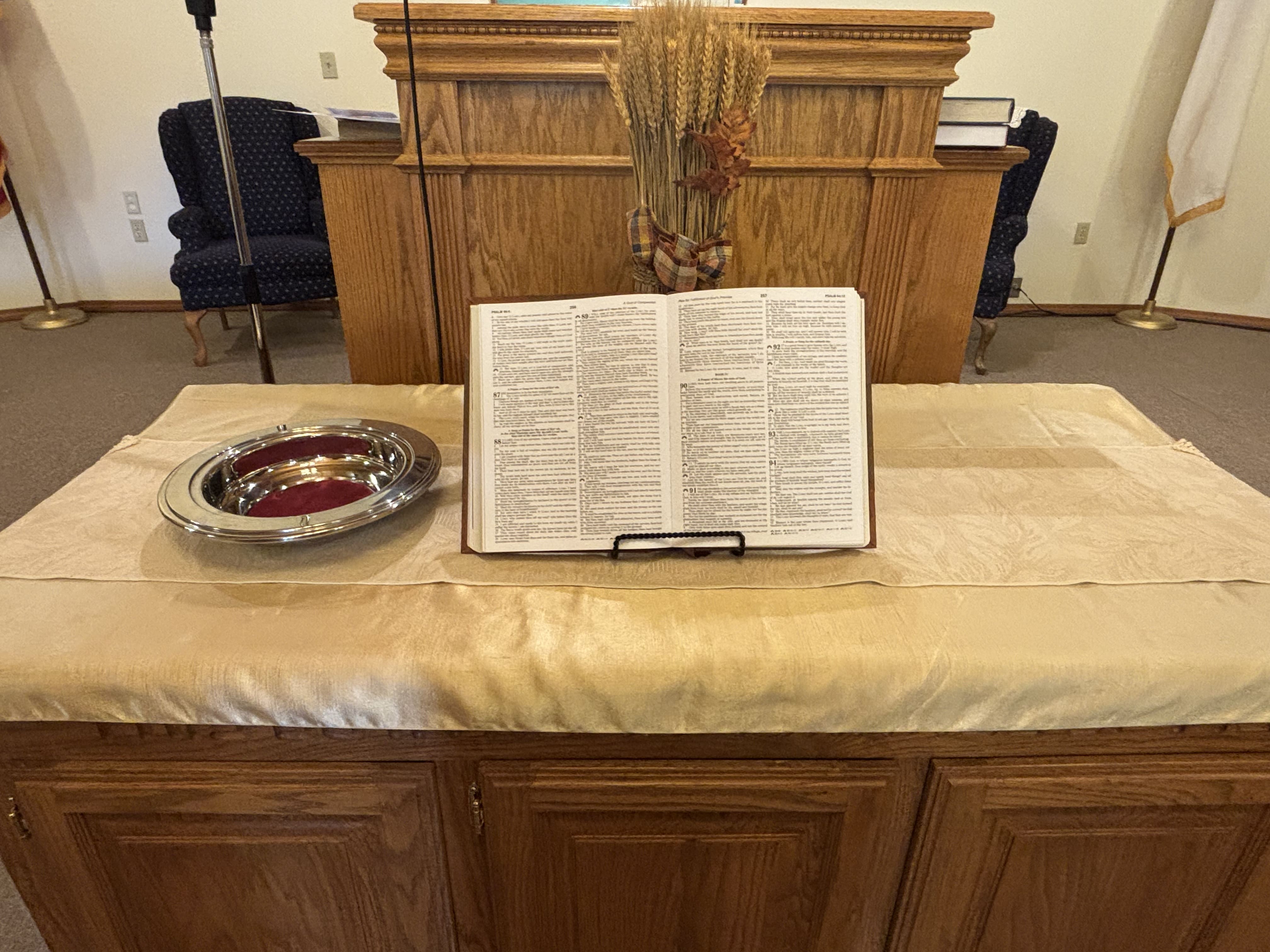 Bible Inside Liberty Baptist Church Bolivar Missouri